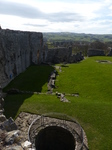 FZ003696 Denbigh Castle well and courtyard.jpg